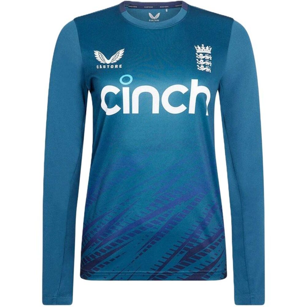 Castore Womens/Ladies England Cricket Training Jersey / Peacoat